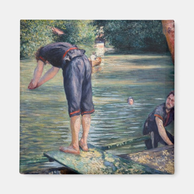 Gustave Caillebotte - Bathers, Bank of the Yerres Magnet (Vorne)
