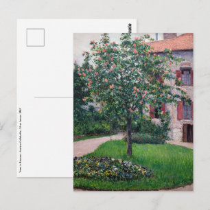 Gustave Caillebotte - Bäume in Blüte Postkarte