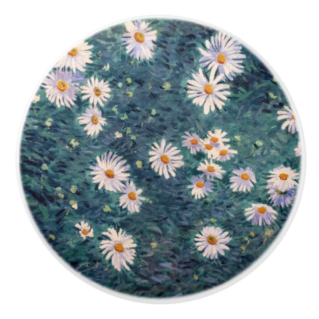 Gustave Caillebotte - Bed of Daisies, Detail Keramikknauf (Vorderseite)