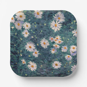 Gustave Caillebotte - Bed of Daisies, Detail Pappteller