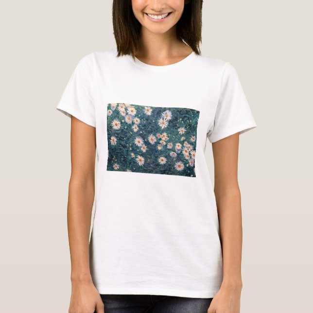 Gustave Caillebotte - Bed of Daisies, Detail T-Shirt (Vorderseite)