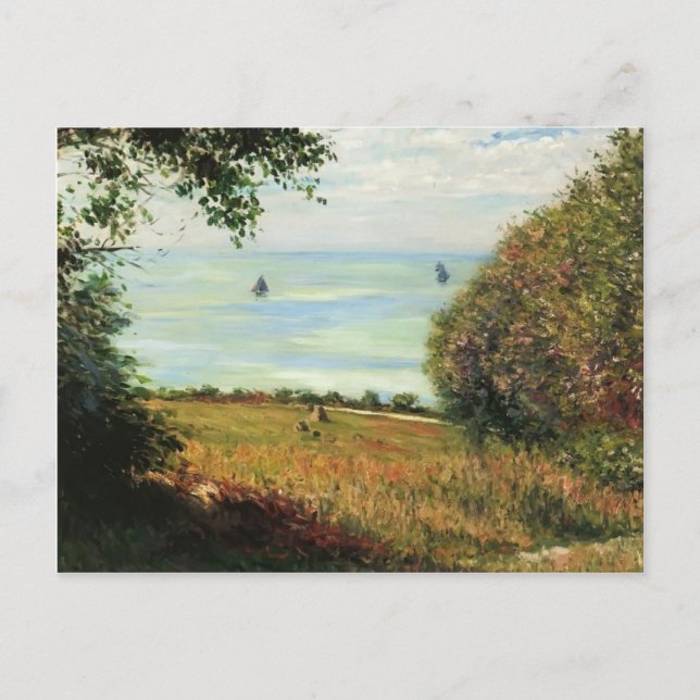 Gustave Caillebotte - Blick aufs Meer von Villervi Postkarte (Vorderseite)