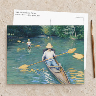 Gustave Caillebotte - Boote auf der Yerres Postkarte