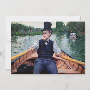 Gustave Caillebotte - Bootsfahrt Dankeskarte