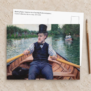 Gustave Caillebotte - Bootsfahrt Postkarte