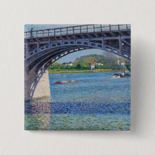 Gustave Caillebotte - Brücke bei Argenteuil & Sein Button