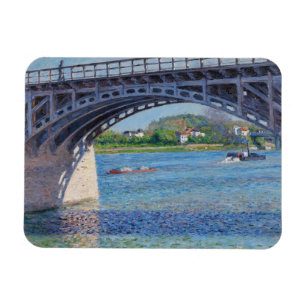 Gustave Caillebotte - Brücke in Argenteuil & Seine Magnet