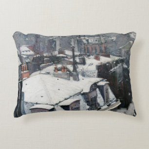 Gustave Caillebotte - Dächer im Schnee Dekokissen