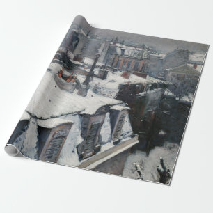 Gustave Caillebotte - Dächer im Schnee Geschenkpapier