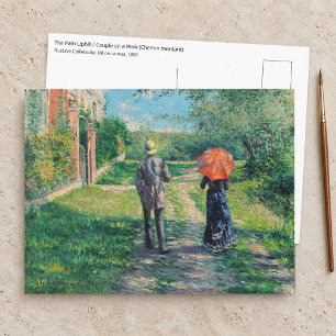 Gustave Caillebotte - Der ansteigende Weg Postkarte