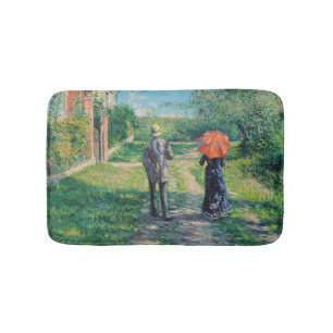 Gustave Caillebotte - Der aufsteigende Weg Badematte