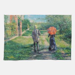 Gustave Caillebotte - Der aufsteigende Weg Geschirrtuch