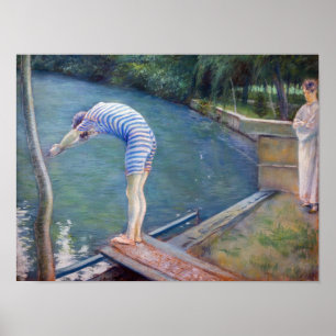 Gustave Caillebotte - Der Badende / Der Taucher Poster
