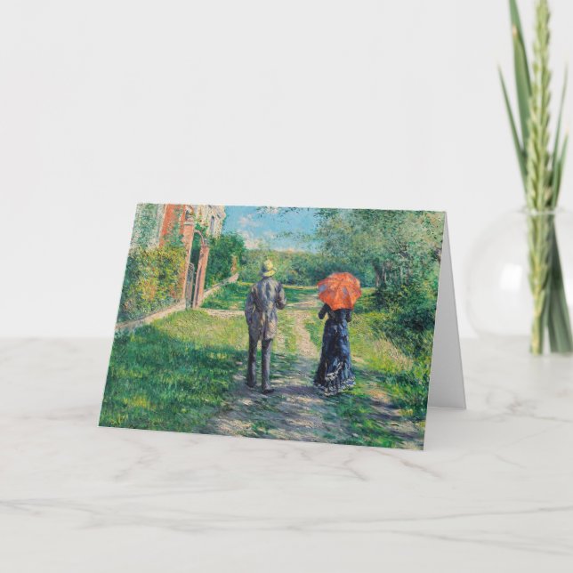 Gustave Caillebotte - Der Weg über die Alphill Karte (Vorderseite)