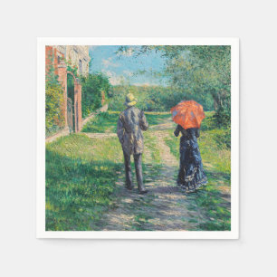Gustave Caillebotte - Der Weg über die Alphill Serviette