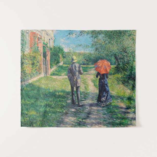 Gustave Caillebotte - Der Weg über die Alphill Wandteppich (Vorderseite (Horizontal))