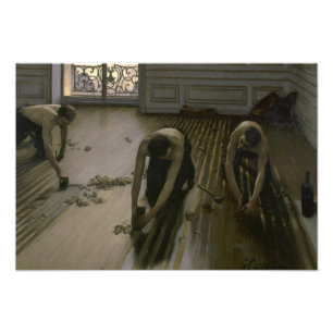 Gustave Caillebotte - die Boden-Hobel Fotodruck