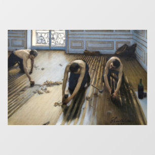 Gustave Caillebotte - Die Bodenschutzwesten Fensteraufkleber