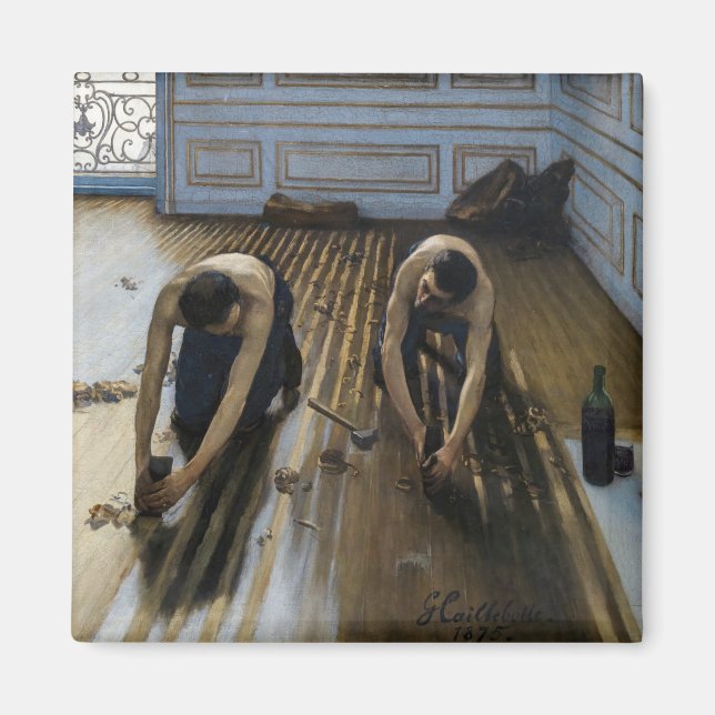 Gustave Caillebotte - Die Bodenschutzwesten Magnet (Vorne)