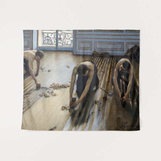 Gustave Caillebotte - Die Bodenschutzwesten Wandteppich (Vorderseite (Horizontal))
