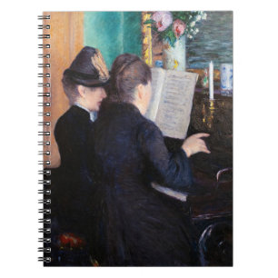 Gustave Caillebotte - Die Klavierstunde Notizblock