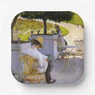 Gustave Caillebotte - Die Orangenbäume Pappteller