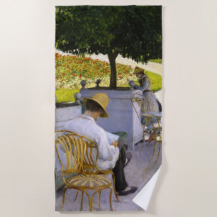 Gustave Caillebotte - Die Orangenbäume Strandtuch