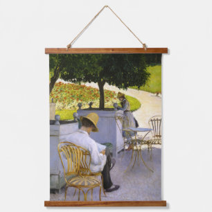 Gustave Caillebotte - Die Orangenbäume Wandteppich Mit Holzrahmen