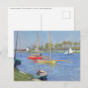 Gustave Caillebotte - Die Seine in Argenteuil Postkarte
