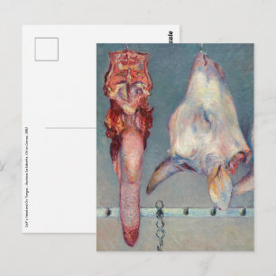 Gustave Caillebotte - Kalbskopf und Ochsenzunge Postkarte