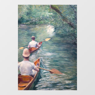 Gustave Caillebotte - Kanus auf den Yerres Fensteraufkleber