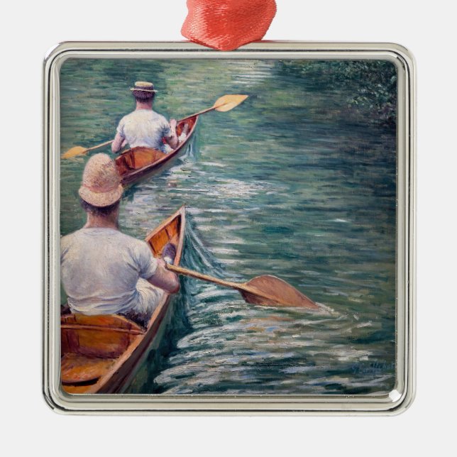 Gustave Caillebotte - Kanus auf den Yerres Ornament Aus Metall (Vorne)