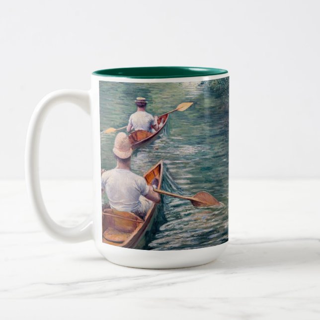Gustave Caillebotte - Kanus auf den Yerres Zweifarbige Tasse (Links)