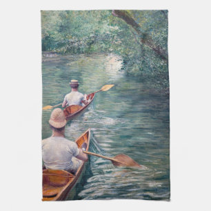 Gustave Caillebotte - Kanus auf der Yerres Geschirrtuch