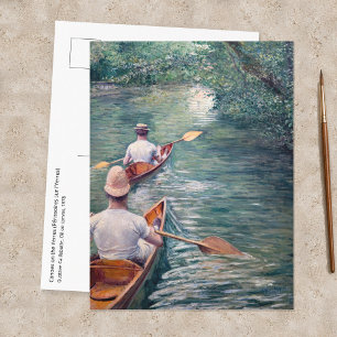 Gustave Caillebotte - Kanus auf der Yerres Postkarte