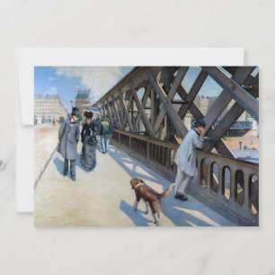 Gustave Caillebotte - Le Pont de l'Europe Dankeskarte