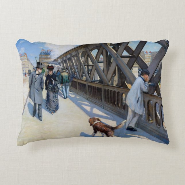 Gustave Caillebotte - Le Pont de l'Europe Dekokissen (Vorderseite)