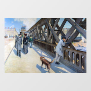 Gustave Caillebotte - Le Pont de l'Europe Fensteraufkleber