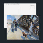 Gustave Caillebotte - Le Pont de l'Europe Postkarte<br><div class="desc">Le Pont de l'Europe - Oil on Leinwand - Gustave Caillebotte,  1876</div>