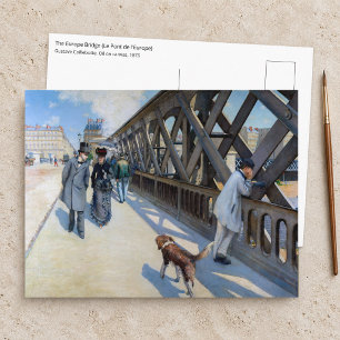 Gustave Caillebotte - Le Pont de l'Europe Postkarte