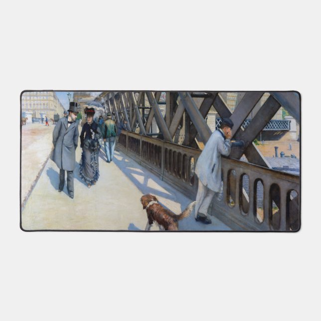 Gustave Caillebotte - Le Pont de l'Europe Schreibtischunterlage (Vorderseite)