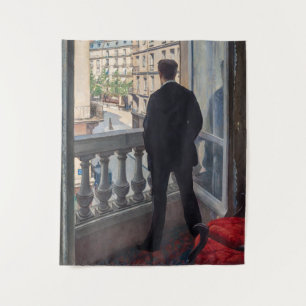Gustave Caillebotte - Mann am Fenster Wandteppich