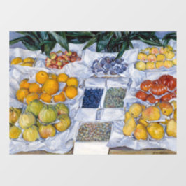 Gustave Caillebotte - Obst auf einem Stand dargest Fensteraufkleber