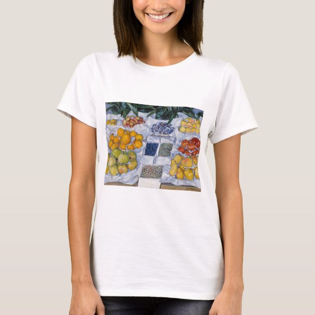 Gustave Caillebotte - Obst auf einem Stand dargest T-Shirt (Vorderseite)