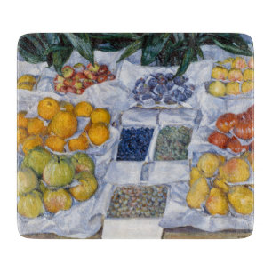 Gustave Caillebotte - Obst auf einem Ständer Schneidebrett