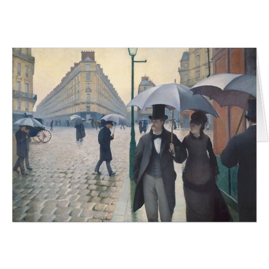 Gustave Caillebotte- Paris, ein regnerischer Tag Karte