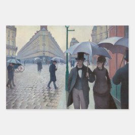 Gustave Caillebotte - Paris Street; Rainy Day Geschenkpapier Set