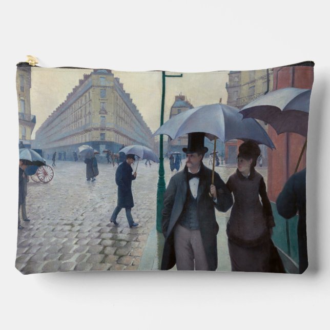 Gustave Caillebotte - Paris Street; Rainy Day Zubehörtasche (Vorderseite)