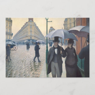 Gustave Caillebotte Pariser Straße an einem regn Einladung