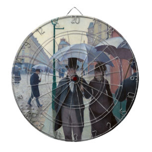 Gustave Caillebotte - Pariser Straße; Regentag Dartscheibe